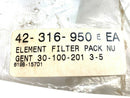 Nugent 30-100-201 Filter Element 18" L x 2-5/8" ID x 6" OD - Maverick Industrial Sales