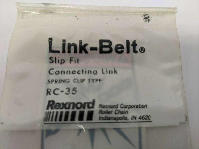 Rexnord RC-35 Link-Belt Slip Fit Connecting Link Spring Clip Type LOT OF 4 - Maverick Industrial Sales
