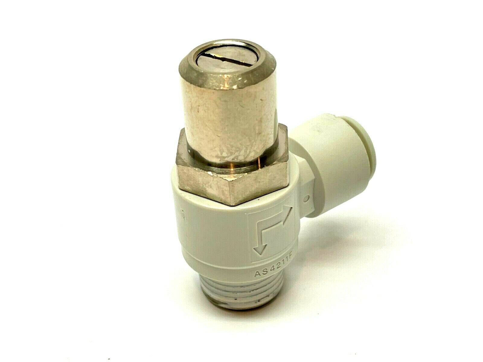 SMC AS4211F-04-12SD Flow Control Fitting LOT OF 2 - Maverick Industrial Sales