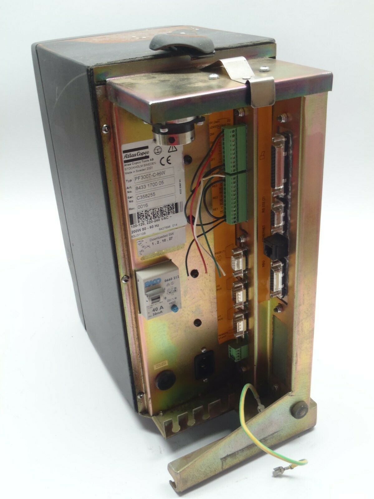 8433 1700 05,PF3007-C-HW | Atlas Copco 8433 1700 05 TENSOR S4/S7 Torque Controller PF3007-C-HW - Used - Maverick Industrial Sales