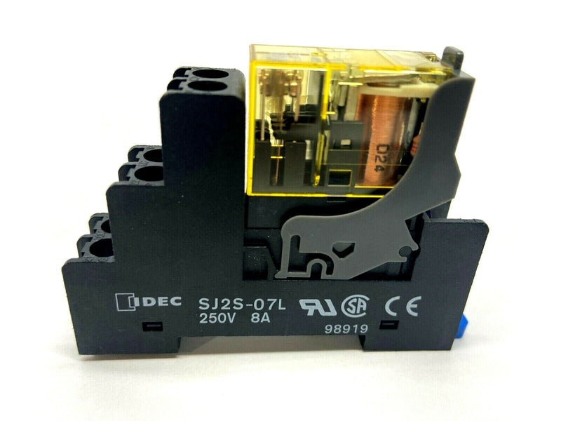 Idec RJ2S-CL-D24 Relay w/ SJ2S-07L Socket - Maverick Industrial Sales