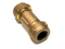 3/8" Pipe 1/2" Copper Tube Brass Compression Pipe Joining Coupling 3" Long - Maverick Industrial Sales