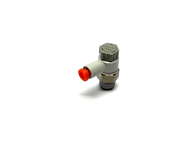 SMC AS2201F Push to Lock Flow Control Fitting 5/32 Tube 1/8" Thread - Maverick Industrial Sales