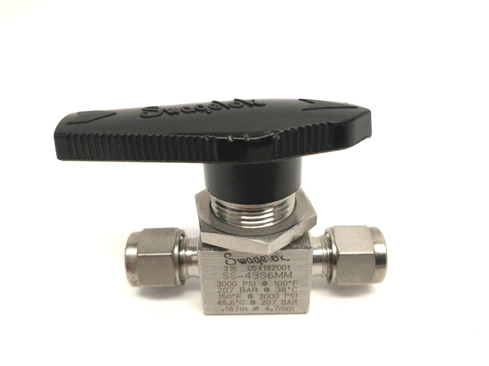 Swagelok SS-43S6MM 1-Piece SS Ball Valve 1.4Cv 6mm Tube Fitting - Maverick Industrial Sales