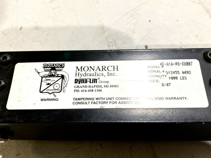 Monarch Dyna Lift 4E-A1A-08-XX007 Electric Pump 1000 Capacity - Maverick Industrial Sales