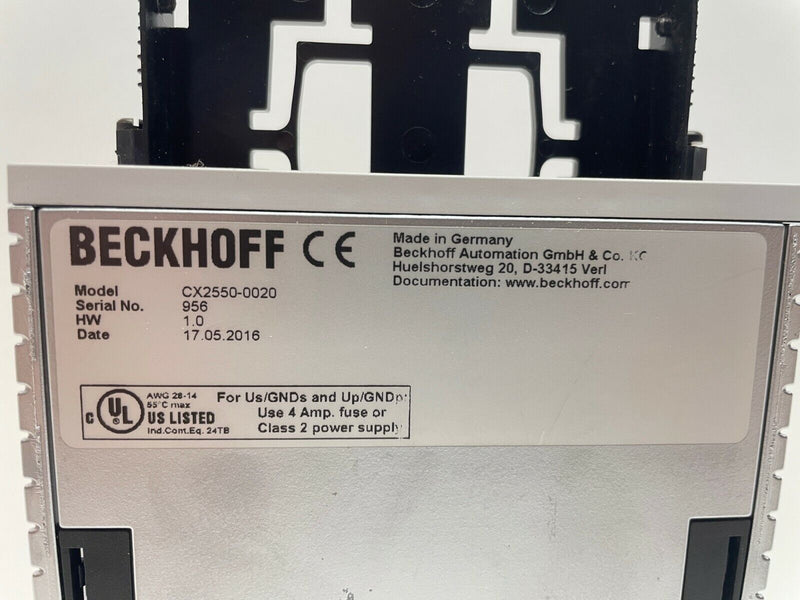 Beckhoff CX2550-0020 CPU Hard Drive Extension Module, 2-1/2 Inch HDD/SSD - Maverick Industrial Sales