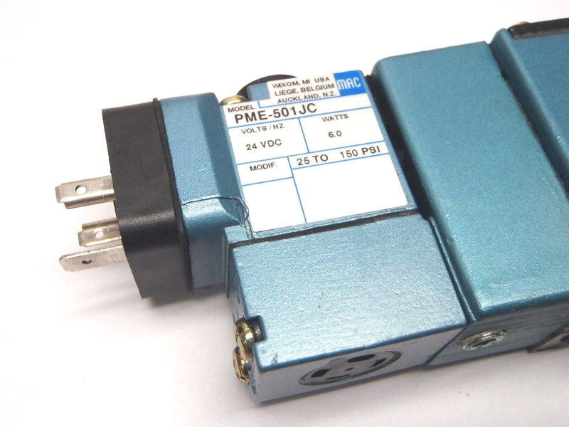 Mac Valves MV-A1C-A352-PM-501JC Solenoid Valve 24VDC - Maverick Industrial Sales