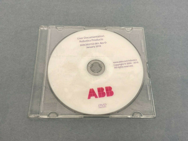 ABB 3HAC052153-001 Rev D User Documentation DVD Robotics Products - Maverick Industrial Sales