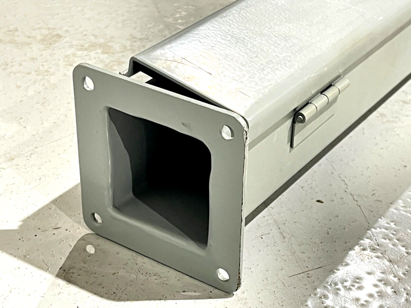 Hoffman F22W48 nVent Feed Through Wireway Hinged Cover 2-1/2" W 2-1/2" H 48" L - Maverick Industrial Sales