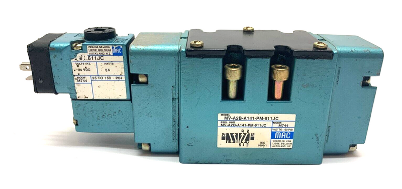 MAC Valves PME-611JC & MV-A2B-A141-PM-611JC Solenoid Valve Assembly - Maverick Industrial Sales