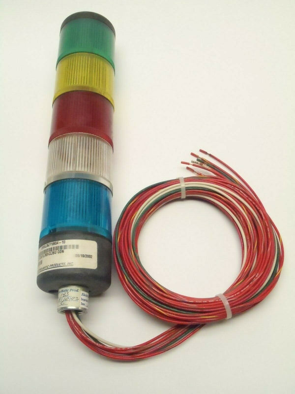 Electro-Matic Telemecanique EMSL35ZYV8Q4-10 LED Stack Light Grn Yel Red Clr Blu - Maverick Industrial Sales