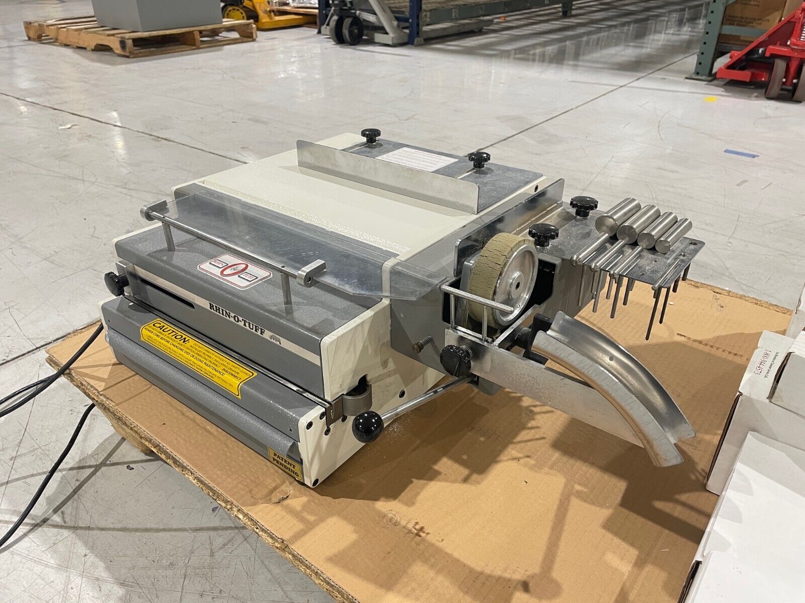 Rhin-O-Tuff Binding Machine, PMP 1000 XDC, PMC 3300, Foot Pedal, Spiral Binder - Maverick Industrial Sales