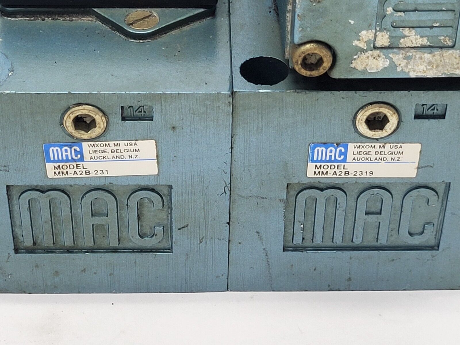 MAC Valves MM-A2B-231 Manifold w/ MV-A2B-A141-PM-6111JC9 Solenoid Valve - Maverick Industrial Sales