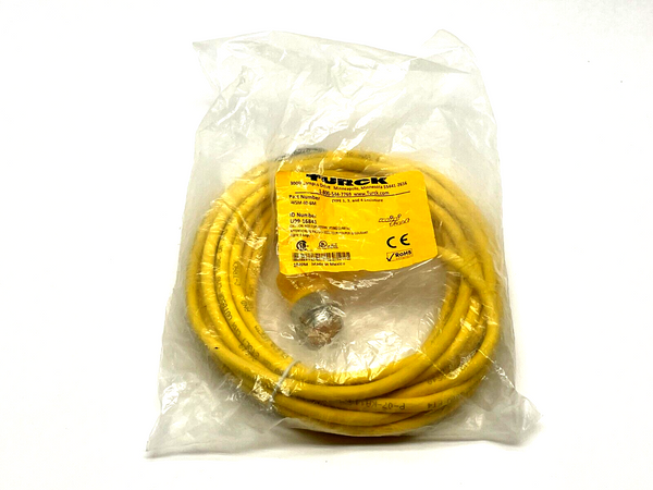 Turck WSM 40-6M Single Ended Cordset Right-Angle Connector 6m Length - Maverick Industrial Sales