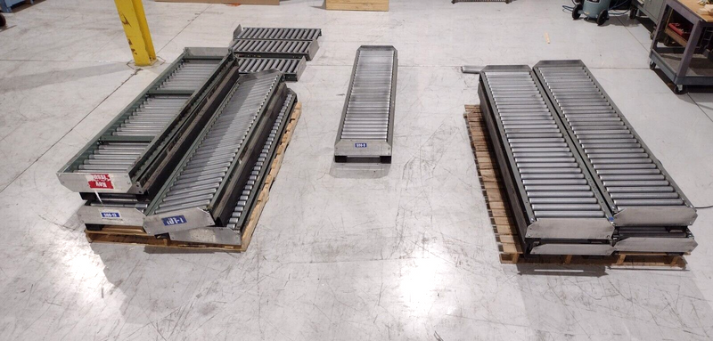 Hytrol 19GSR-17-3 Medium Duty Gravity Roller Conveyor LOT OF 95 FT - Maverick Industrial Sales