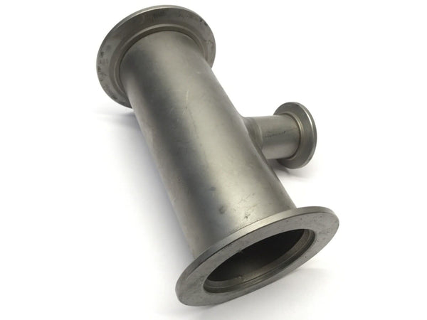Unbranded SS 3-Way Tee Vacuum Fitting, Approx. 5-1/2" L, 2-15/16" OD, 1-9/16" OD - Maverick Industrial Sales