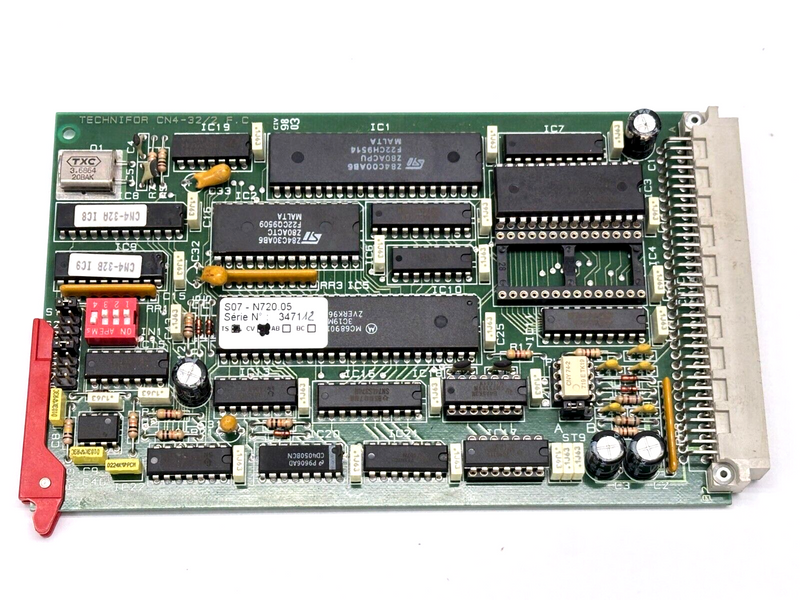 Technifor CN4-32/2 F.C. Memory Control PC Board S07 - N720.05 TS CV MISSING CHIP - Maverick Industrial Sales