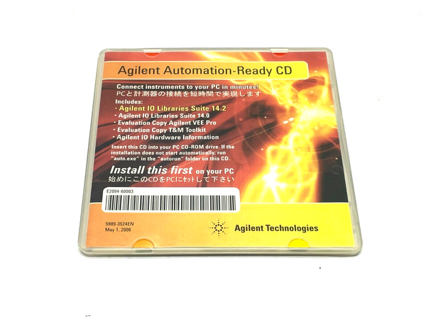 Agilent E2094-10003 Rev. 14.2 Libraries Suite CD ROM E2094-60003 - Maverick Industrial Sales