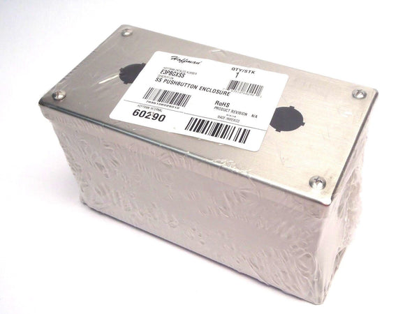 Hoffman E3PBGXSS Stainless Steel Pushbutton Industrial Controls Enclosure 60290 - Maverick Industrial Sales