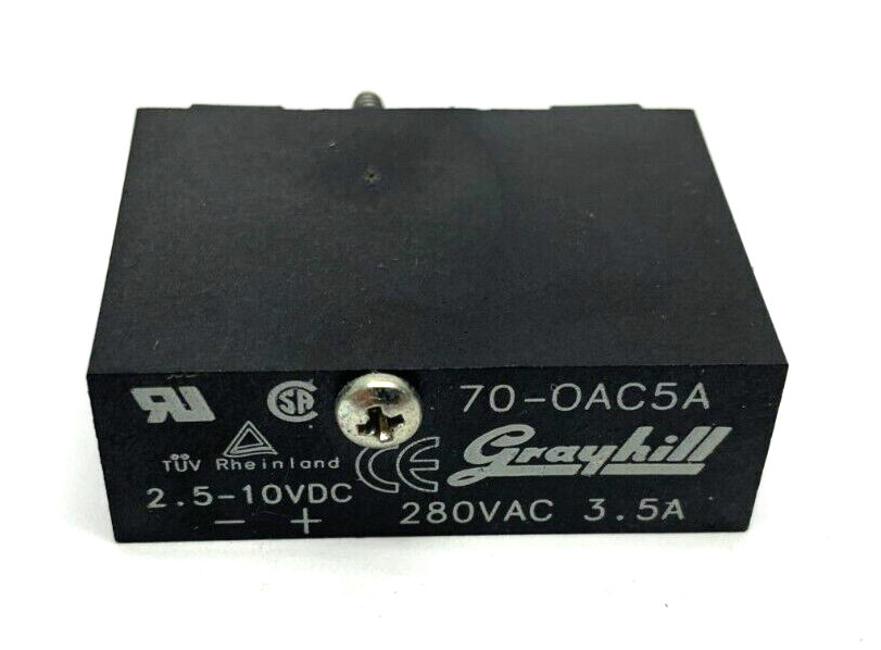 Grayhill 70-OAC5A Input Relay Module 2.5-10VDC 3.5A 280VAC – Maverick ...