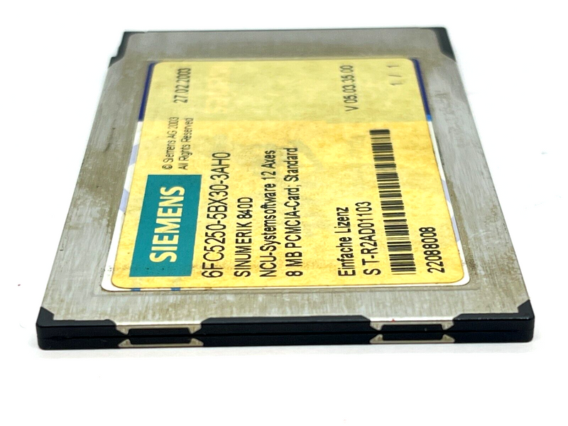 Siemens 6FC5250-5BX30-3AH0 Sinumerik 840D NCU-Systemsoftware 12 Axes 8MB V05.03 - Maverick Industrial Sales