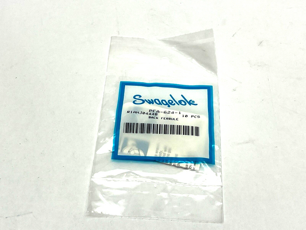 Swagelok PFA-624-1 Back Ferrule 3/8" PKG OF 10 - Maverick Industrial Sales