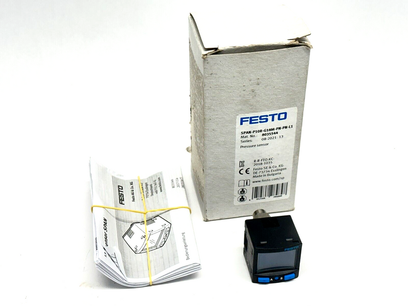 Festo SPAN-P10R-G18M-PN-PN-L1 Pressure Sensor 8035544 - Maverick Industrial Sales