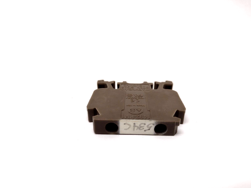 Allen Bradley 1492-HM1BR Finger Safe Terminal Block, Brown, LOT OF 100 - Maverick Industrial Sales