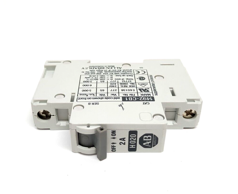 Allen Bradley 1492-CB1H020 Ser. B Circuit Breaker 2A - Maverick Industrial Sales