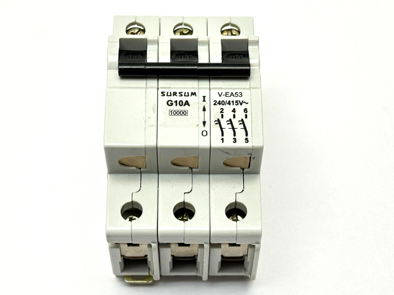 Sursum V-EA53-G10A Circuit Breaker 10A 240/415V 3-Pole - Maverick Industrial Sales