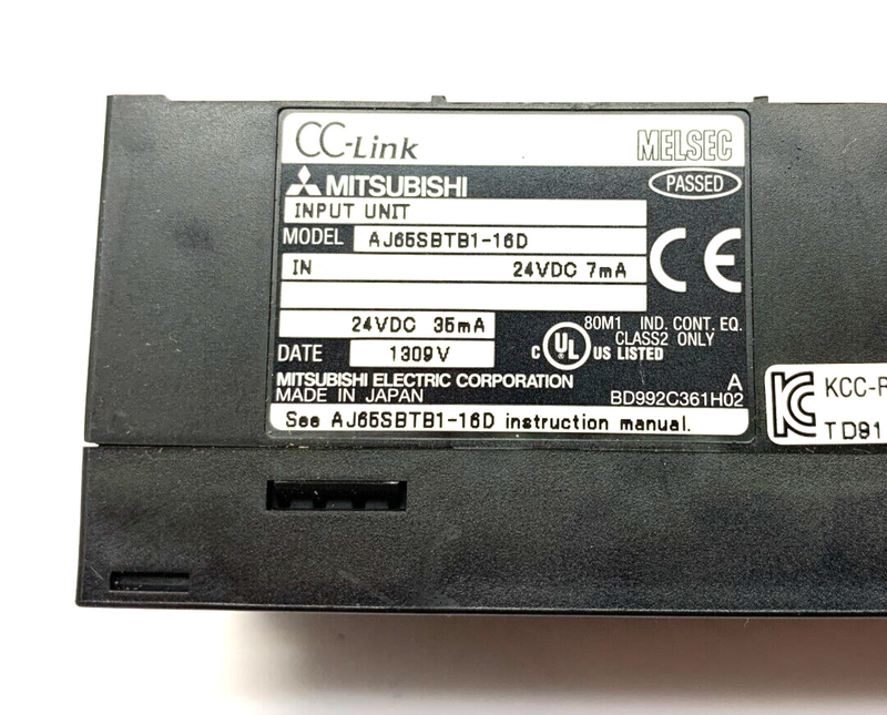 Mitsubishi Melsec AJ65SBTB1-16D CC-Link Remote Input Unit - Maverick Industrial Sales