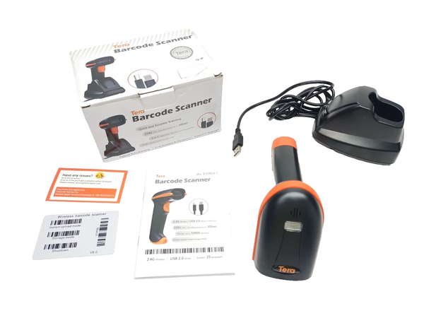 Tera 6100 Handheld 1D Barcode Scanner 2.4G Wireless USB 2.0 - Maverick Industrial Sales