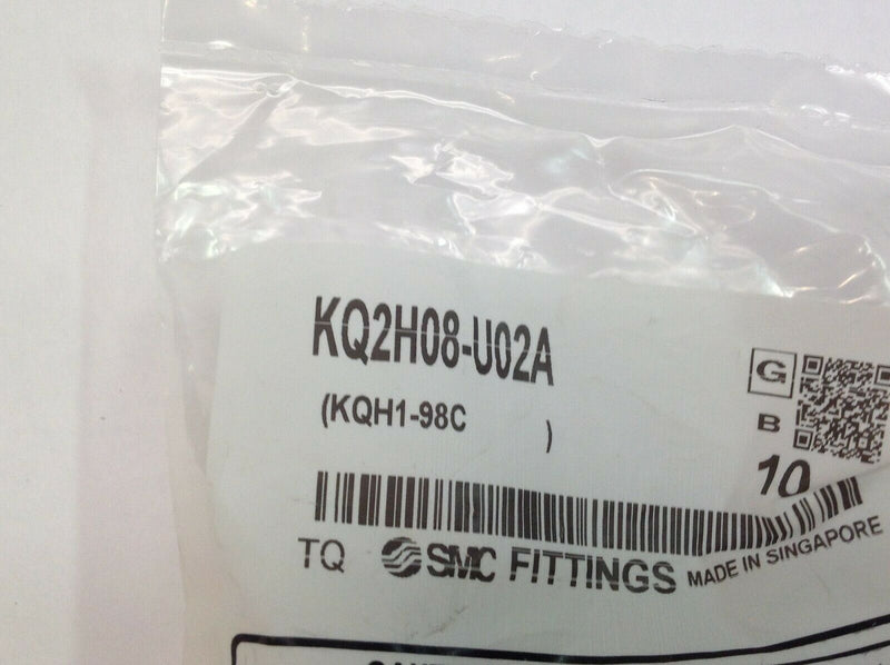 SMC KQ2H08-U01A Straight One-Touch Fitting 8mm OD Tubing x 1/8NPT - Maverick Industrial Sales