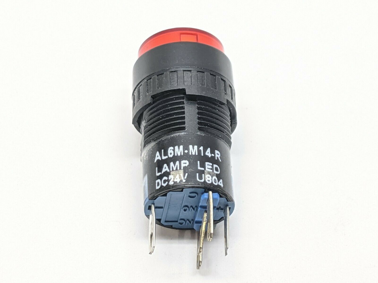 IDEC AL6M-M14-R Red LED Illuminated Panel Mount Push Button AL6-M 24VDC 16MM - Maverick Industrial Sales