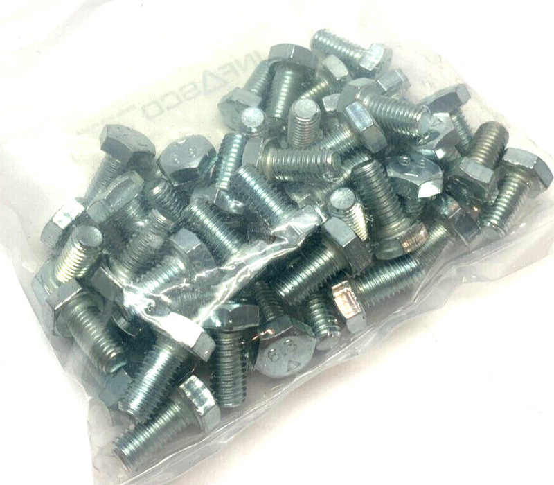 Infasco 66168 Hex Head Screw DIN 933 CL 8.8 ZCL M8x16MM PACK OF 50 - Maverick Industrial Sales