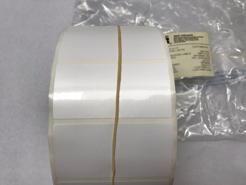 Brady 3000 PCS 3.0" X 1.5" UN/WHT Glossy Labels B423 85480 2099820 - Maverick Industrial Sales