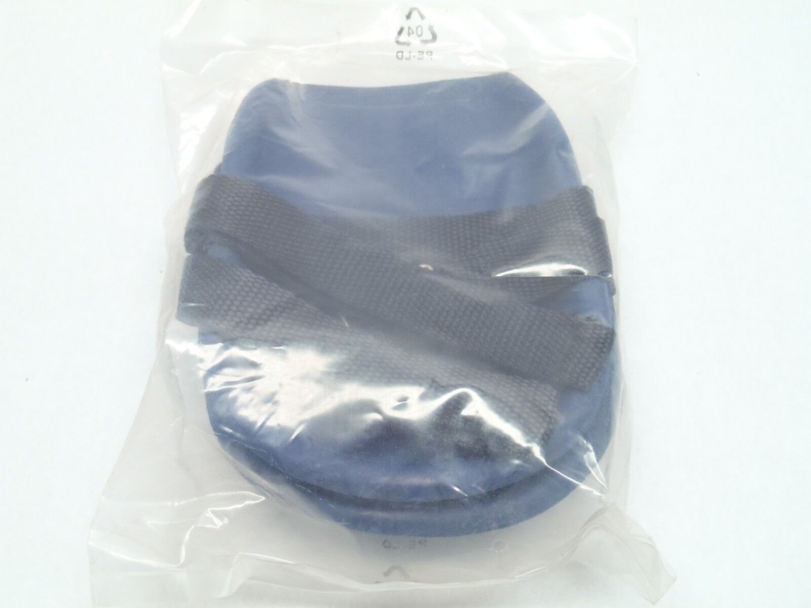 Silicone Rubber Knee Pads #124 w/ Hook and Loop Straps Blue 1 Pair - Maverick Industrial Sales