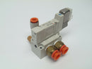 SMC SY3140-5LOU Pneumatic Solenoid Valve with Base Mount DC 1/8" NPT - Maverick Industrial Sales