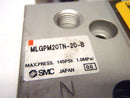 SMC MLGPM20TN-20-B Locking Slide Bearing Cylinder 20mm Bore 20mm Stroke - Maverick Industrial Sales