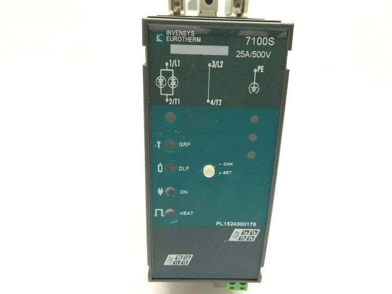 Eurotherm 7100S PL1524000175 Solid State Relay 25A 500V - Maverick Industrial Sales