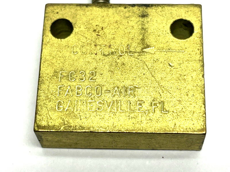 Fabco-Air FC32 Flow Control Valve 10-32 UNF Port - Maverick Industrial Sales