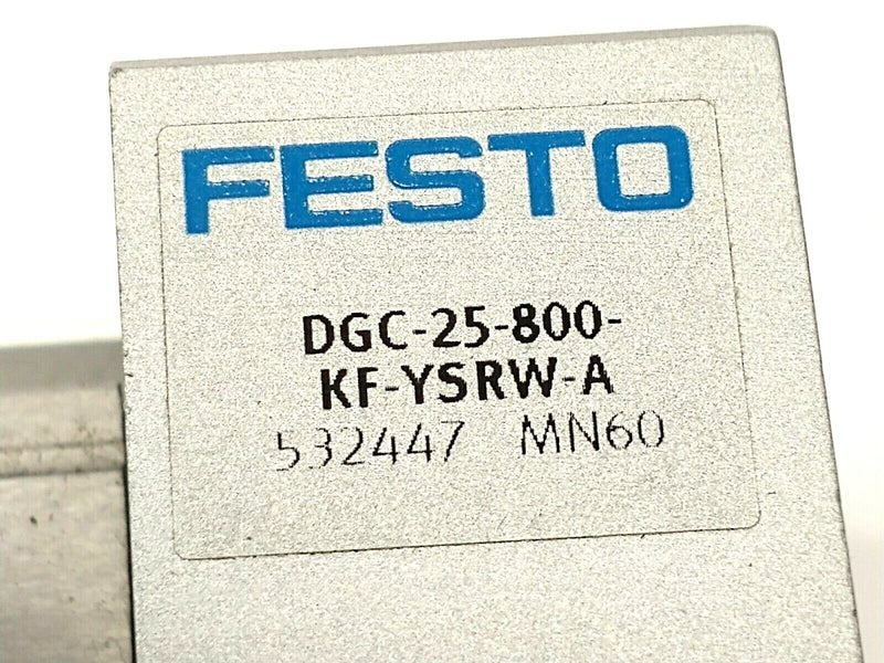 Festo DGC-25-800-KF-YSRW-A Linear Drive Actuator 25mm Bore 800mm Stroke 532447 - Maverick Industrial Sales