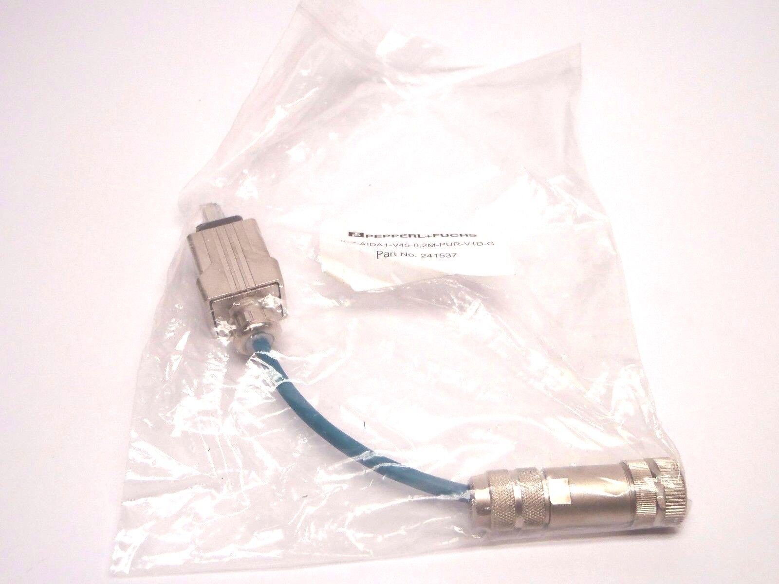 Pepperl + Fuchs ICZ-AIDA1-V45-0,2M-PUR-V1D-G Connecting Cable RJ45 to M12 - Maverick Industrial Sales