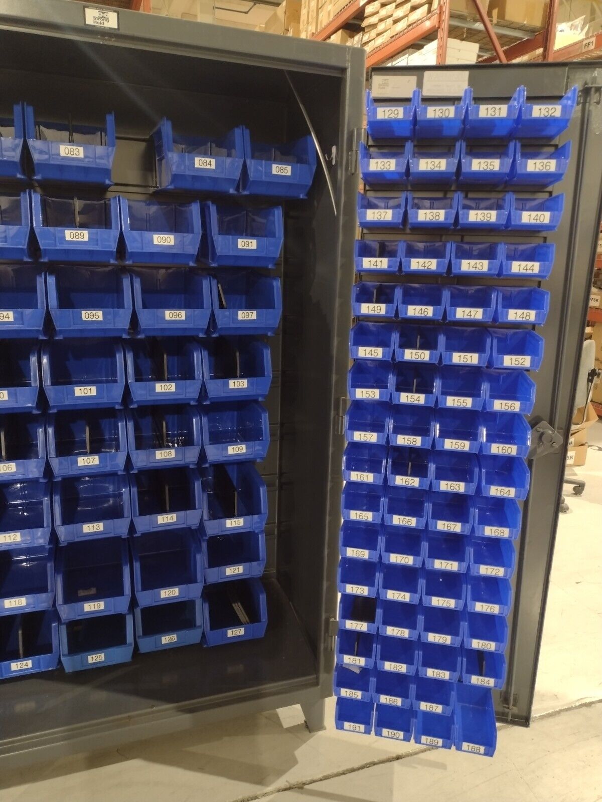 Stronghold .46-BB-240/1G Extreme Duty 12 GA All Bin Cabinet 46" x 24" x 78" - Maverick Industrial Sales