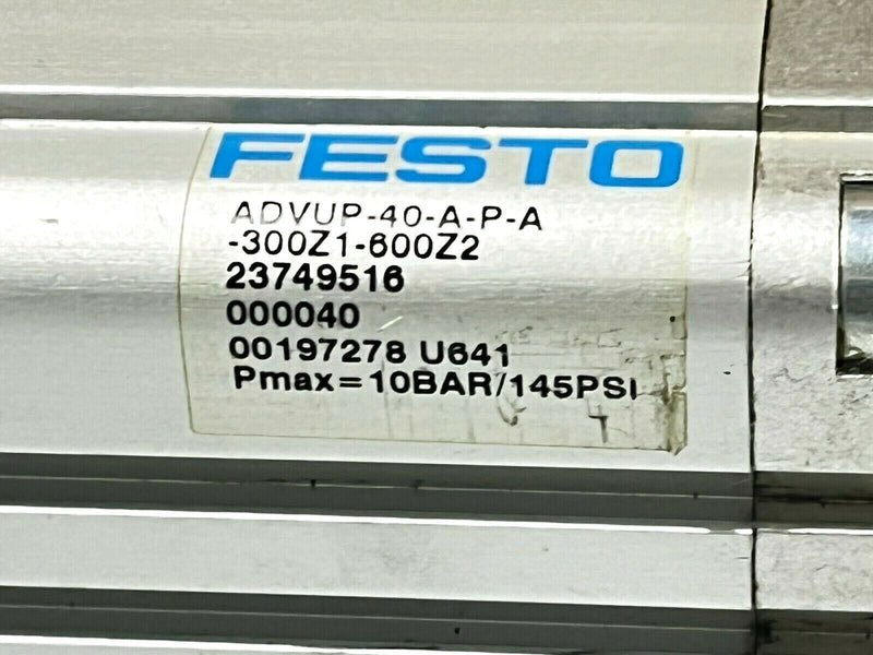 Festo ADVUP-40-A-P-A-300Z1-600Z2 Multi-Position Cylinder 300mm/600mm Strokes - Maverick Industrial Sales
