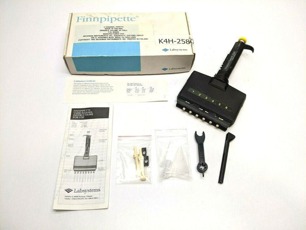 Labsystems Finnpipette 450095 Variable Volume 6 Channel 40-200 uL 4347040 - Maverick Industrial Sales