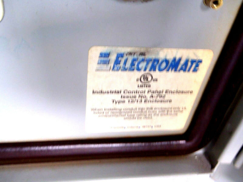 Electromate A-792 Type 12/13 Steel Electrical Enclosure 20" x 20" x 9" - Maverick Industrial Sales