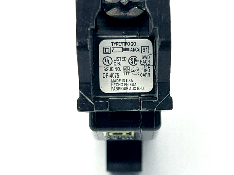 Square D DP-4075 Type QO Circuit Breaker 1P 1PH 15A 10kA 120/240V - Maverick Industrial Sales