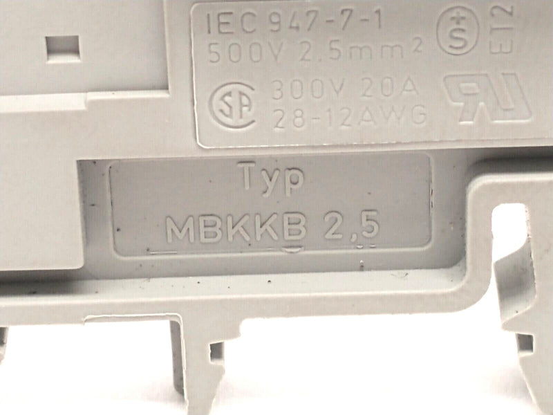 Phoenix Contact MBKKB 2,5 Mini Feed-Through Terminal Block 1414064 LOT OF 5 - Maverick Industrial Sales