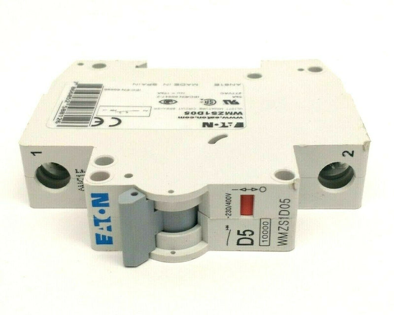 Eaton WMZS1D05 Miniature Circuit Breaker 5A 1-Pole 277VAC 5kA - Maverick Industrial Sales